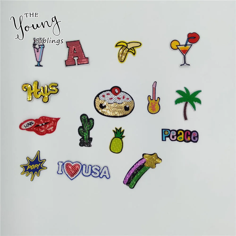 1pcs sell Multiple style Select Hot melt adhesive Applique Embroidery Patches Stripes DIY Clothing Accessories patch C2045-C2078 | Дом и сад