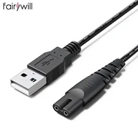 USB Cable Charger for Fairywill Water Flosser Black for Oral Irrigator for 5020E 1