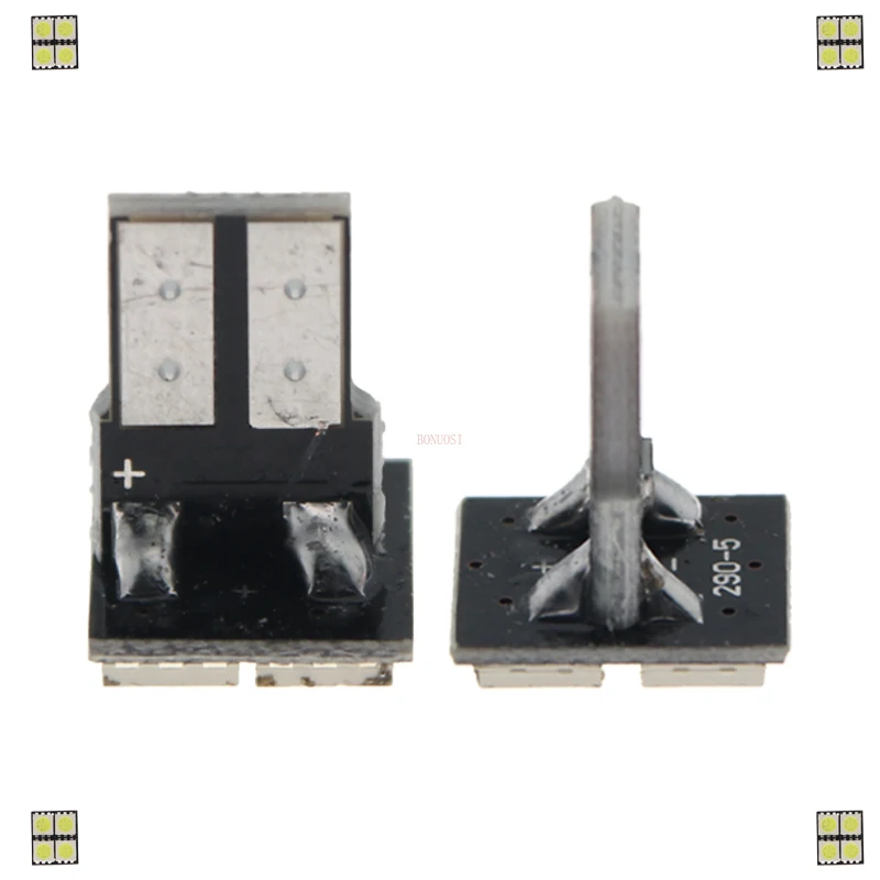 10 шт. Автомобильный светодиодный T10 лампочки Canbus W5W 5050 4SMD светильник лампы теплый