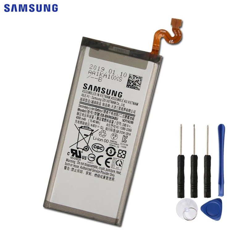 Samsung сменный аккумулятор EB-BN965ABU для samsung Galaxy Note9 Note 9 N9600 SM-N9600 SM-N960F 4000 мАч