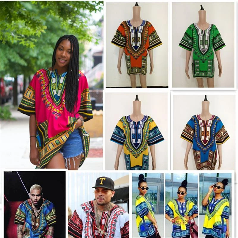 african culture clothing 2020 African Tops For Women Dashiki Men African Traditional Clothes Hippie Shirt Caftan Vintage Unisex Tribal Top Bazin Riche african traditional clothing