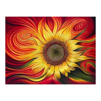 

DIY 5D Diamond Painting Kit for Adults Diamond Art Kit, Paint with Diamonds Embroidery Painting Cross Stitch-Sunflower