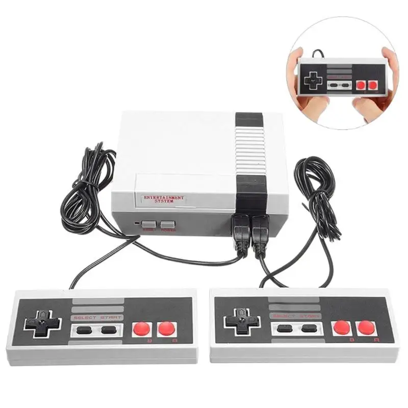 Retro Video Mini TV Game Console 4 Keys Handheld Games Console Built-in 620 Classic Games for NES US Gaming Player