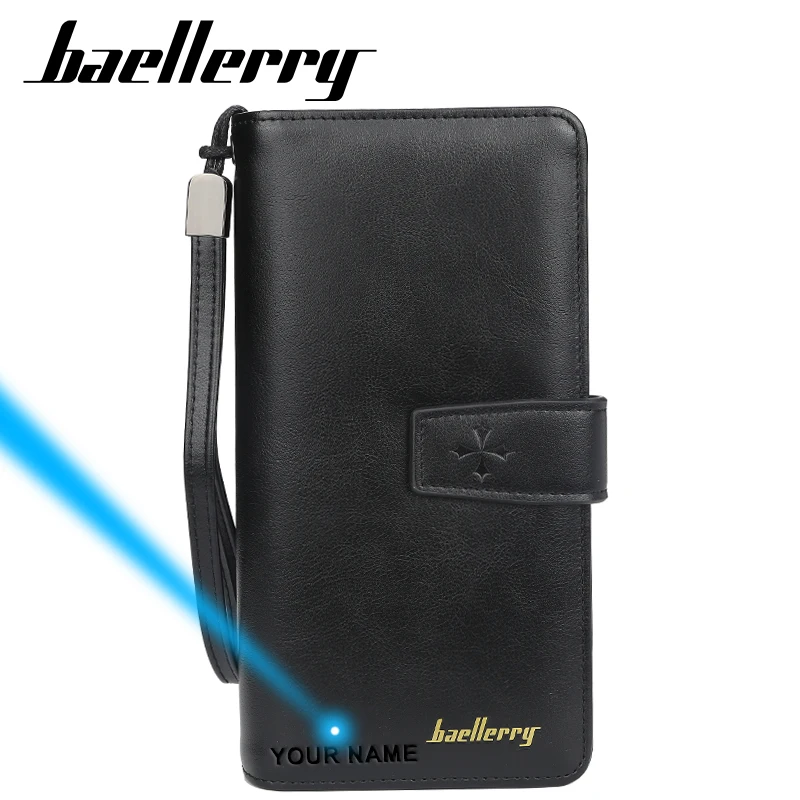Повседневный мужской кошелек Baellerry высокого качества кожаный деловой клатч для