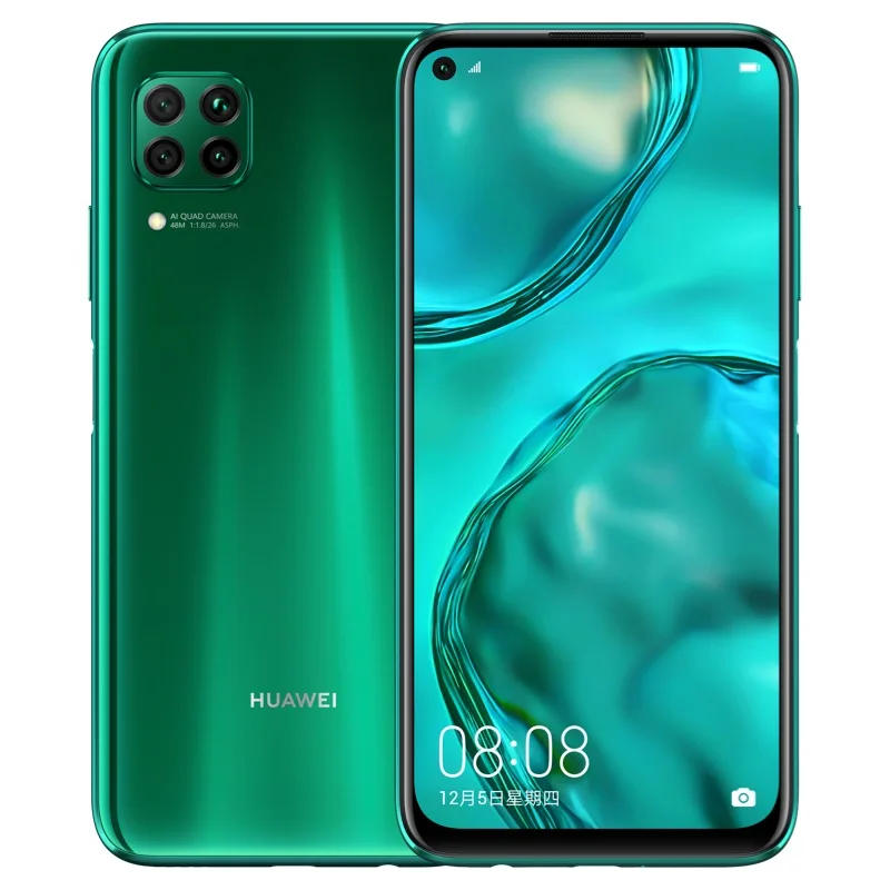 DHL Быстрая HuaWei Nova 6 SE мобильный телефон Kirin 810 Android 10,0 6," ips 2310X1080 8 Гб ram 128B rom МП отпечаток пальца