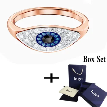 

MINA BEAR 2020 new black demon eyes party banquet ring elegant temperament and stylish personality ladies accessories