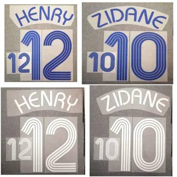 

2006 Zidane Henry Nameset Home Away Customize any name number Printing Soccer Patch