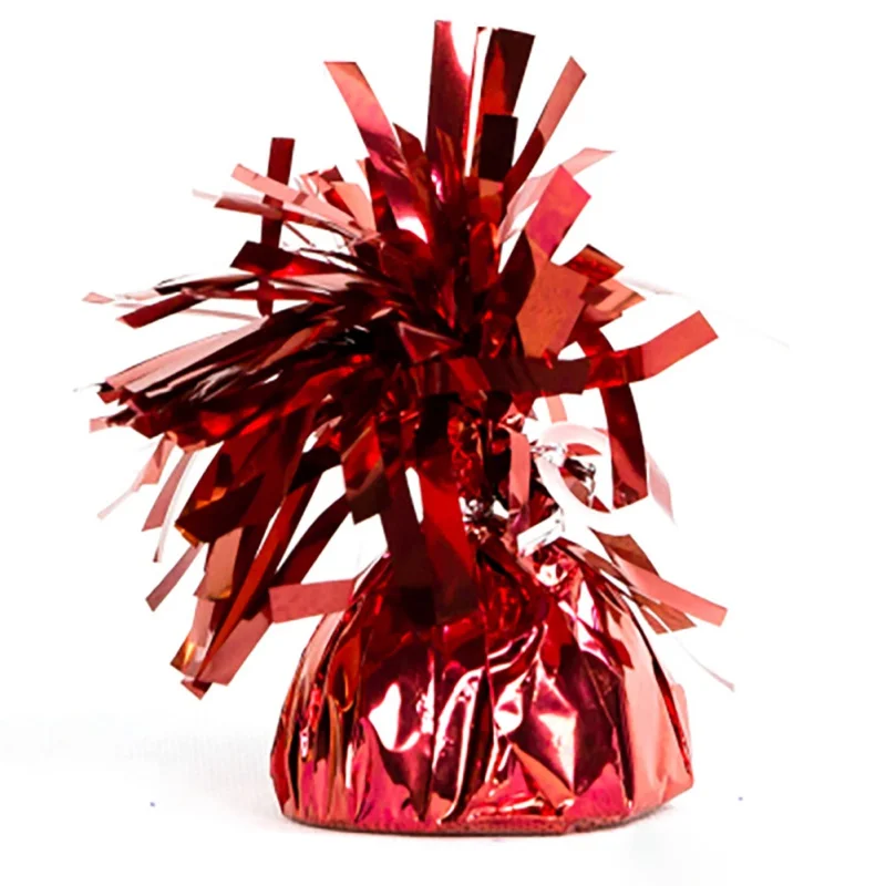 Груз для воздушного шарика яркий цвет день рождения Юбилей День Святого Валентина Рождество Свадьба гравитационный блок украшения вечерние с милой кисточкой - Цвет: XOI0401R