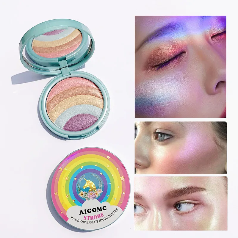 ZHENDUO 5 Color Highlighter shimmer glitter EyeShadow Makeup palette Long Lasting Beauty Eye shadow Pigment |