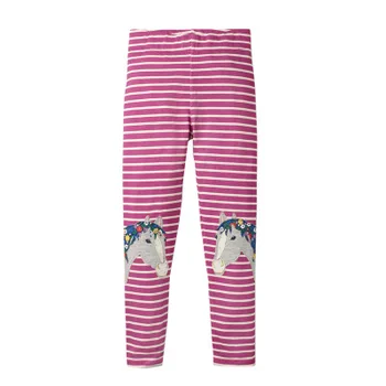 

VIDMID Girls Leggings Cotton trousers Kids cartoon horse unicorn pants Baby Clothes 2-7 years Children's long