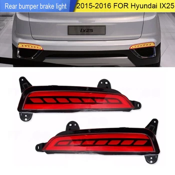 

Car Flashing 2Pcs LED Rear Bumper Light Brake Light Rear Fog Lamp Turn Signal Light car styling For Hyundai Creta IX25 2015 2016