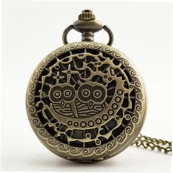 

Unique Men Women Vintage Pocket Watch Roman Numerals Fob Watch Glass Dial Necklace Pendant Clock Time With Chain NewN