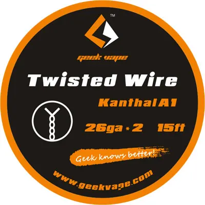 Geekvape лента провода Twist SS плавленый Clapton KA1 SS316L гусеничный нагревательный провод для падения Ремонтопригодный RDA RTA танк
