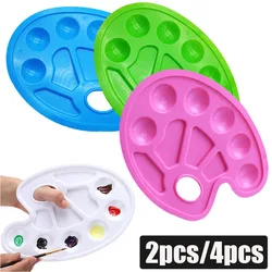 4pcs/2pcs Palette Art Alternatives Paint Tray Artist Watercolor Plastic Palette Supply Watercolor Palette Pigment Tray Painting