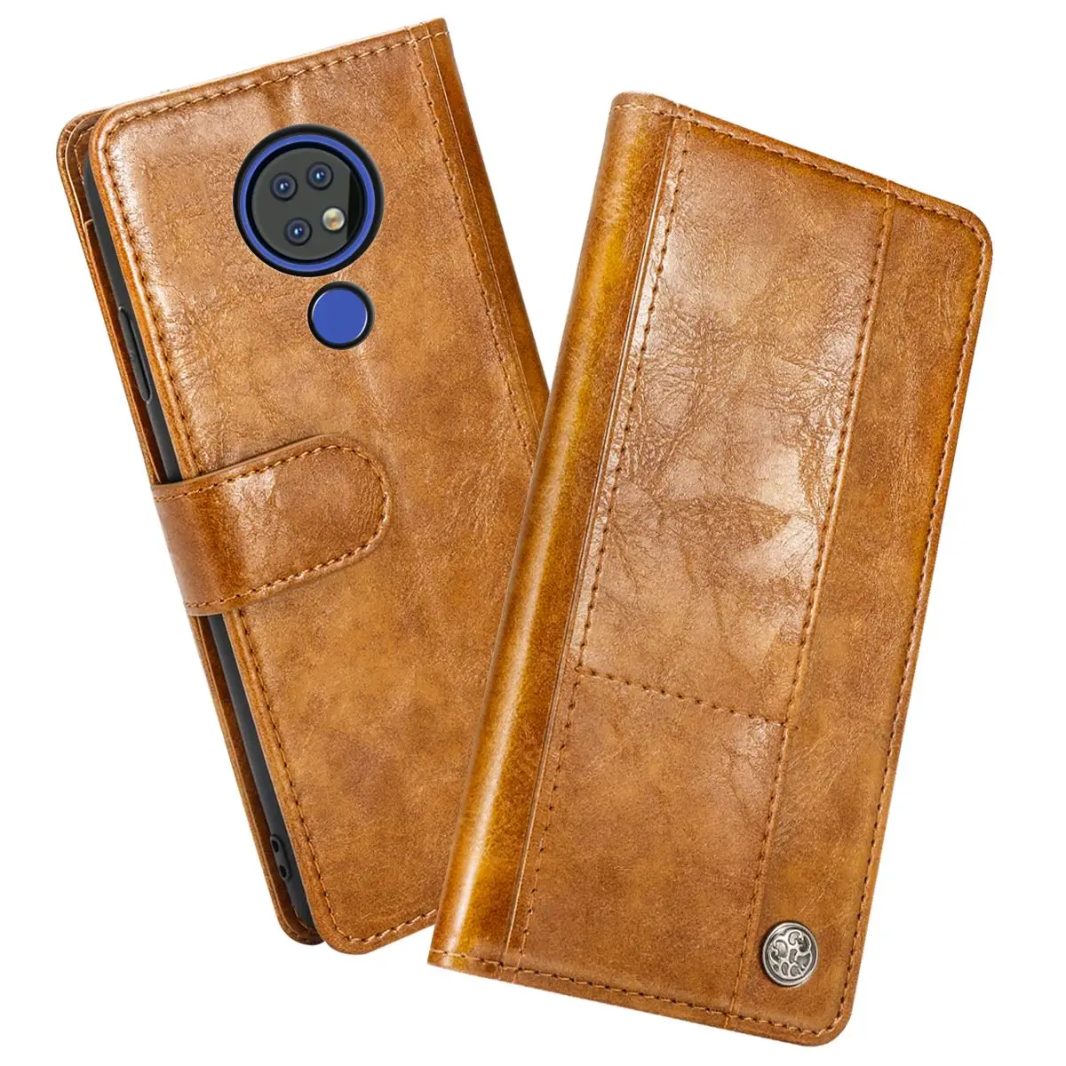 Ретро PU кожаный чехол для Nokia 7,2 Nokia 6,2 Coque Флип Стенд мульти-карты Слоты бумажник чехол для Nokia 7,2 6,2 защитный чехол