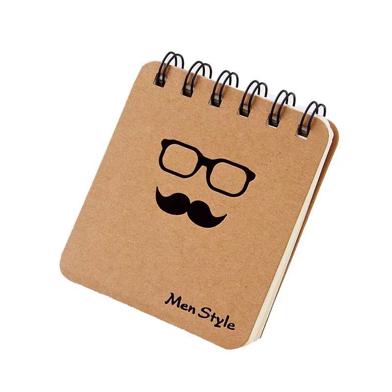 2 шт. милый маленький блокнот Крафт Бумага Обложка записная книжка Журнал Дневник