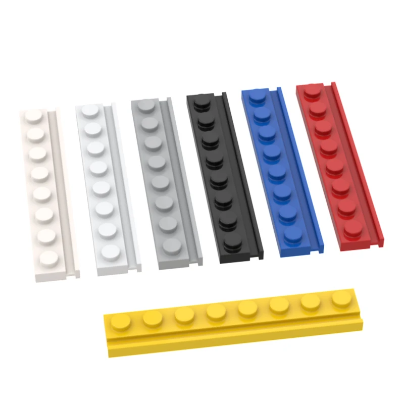 

10 шт., детали MOC для Детского конструктора, 4510 пластина, 1x8