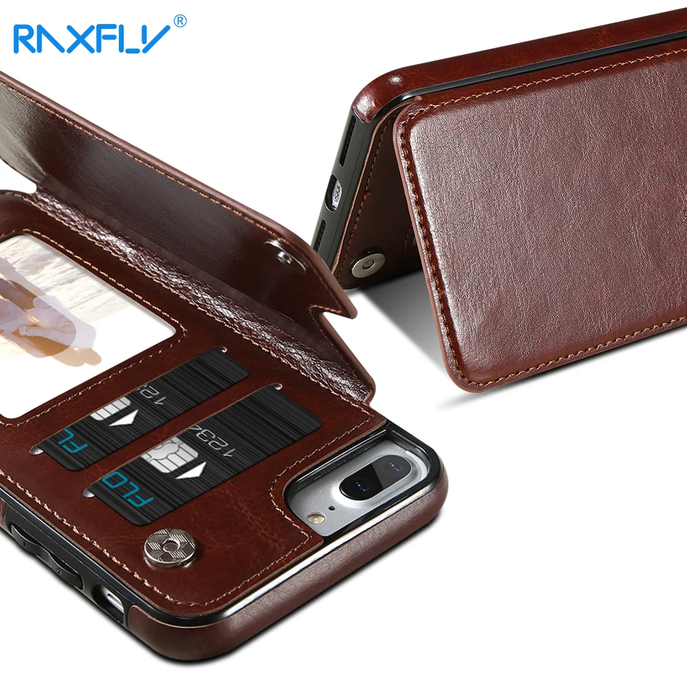 Кожаный чехол-кошелек RAXFLY для samsung Note 8 9 10 Plus роскошный противоударный чехол