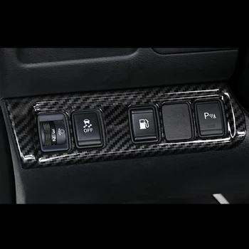 

ABS Plastic For Nissan Navara NP300 accessories 2017 2018 2019 Car Styling Car left middle control box decoration Cover Trim