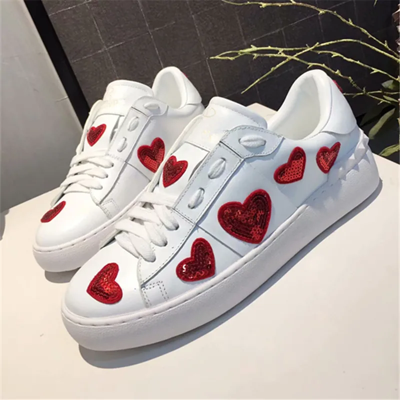 Эспадрильи; женские кроссовки; женская обувь на шнуровке; chaussures femme; повседневная женская обувь на низком каблуке; Zapatos De Mujer; Женская обувь в форме сердца