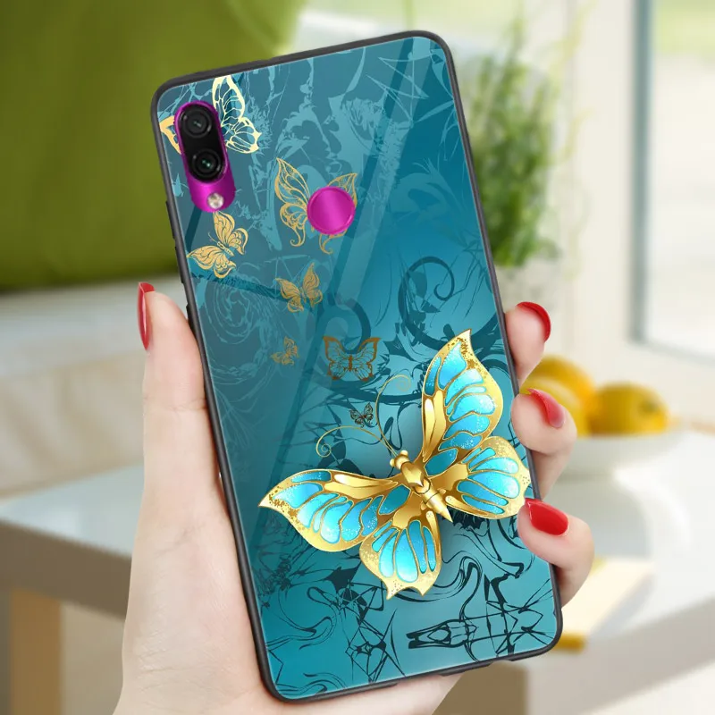 HD210 Для Xiaomi Redmi 7 7A 8 8A 6A 5A Redmi Note 8 7 6 5 8 Pro 5 A Prime 8T чехол-бабочка для телефона Redmi 5 Plus черный чехол PC TPU - Цвет: HD210