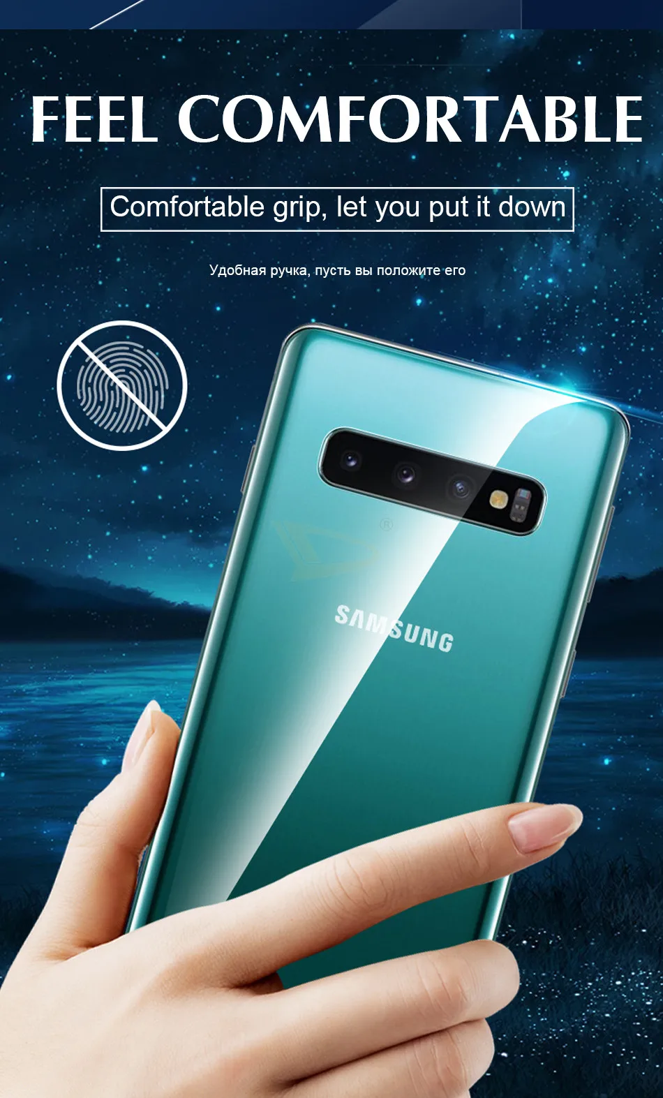 1-3 Pcs 100D Back Cover Hydrogel Film For Samsung Galaxy Note 10 8 9 Pro S10 S8 S9 PLus Protective Film S10E Soft Film Not Glass