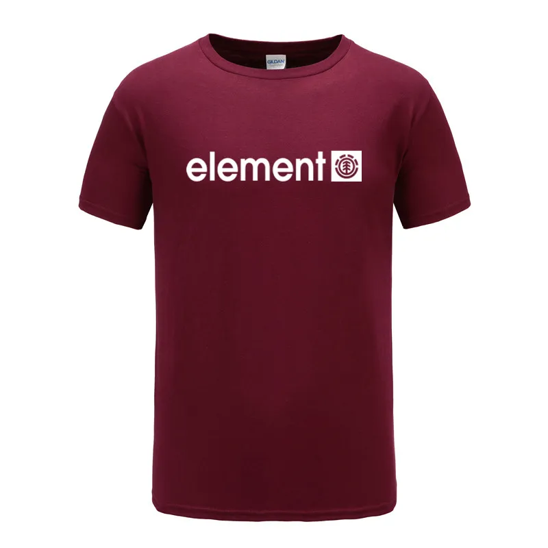 Футболка мужская летняя с надписью Element Skate For Life хлопок белая | Мужская одежда