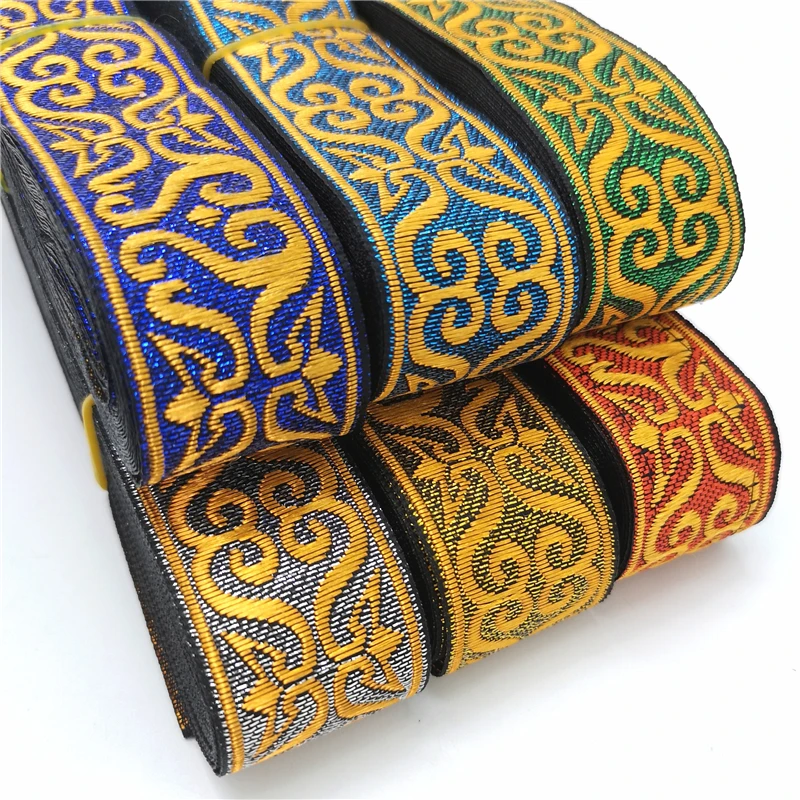 Vintage Ethnic Embroidery Lace Ribbon Boho Trim DIY Clothes Bag Accessories Embroidered Fabric