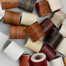 Деревянный Стиль самоклеющиеся наклейки на окна пола декор для гостиной стены бортик наклейки водонепроницаемые линии талии обои