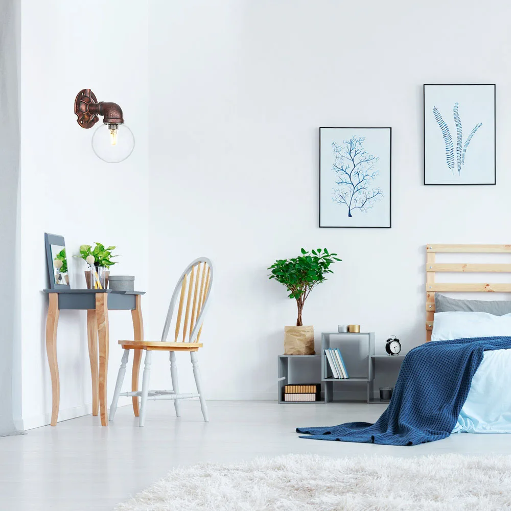 BG202铁锈色+透明灯罩 主图