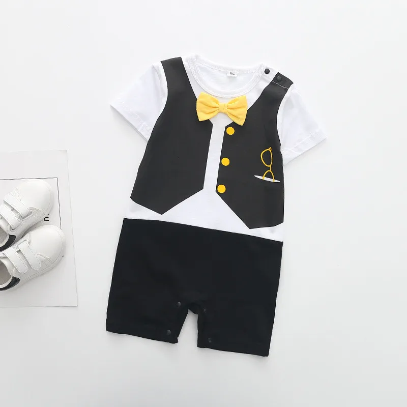 new born baby clothes baby boy romper winter clothes costume romper onesie disfraz bebe halloween Cartoon Short Sleeve 9-24m Z4