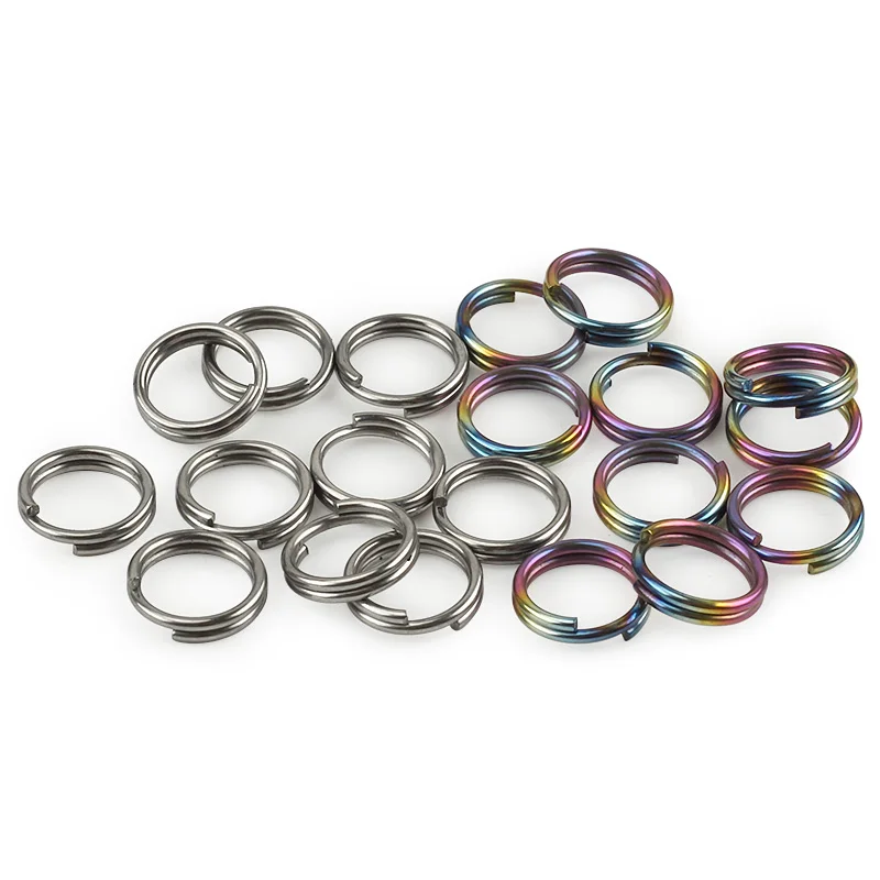 Key Ring 10mm Titanium Alloy 10pcs/lot EDC Outdoor Small Tool Accessories