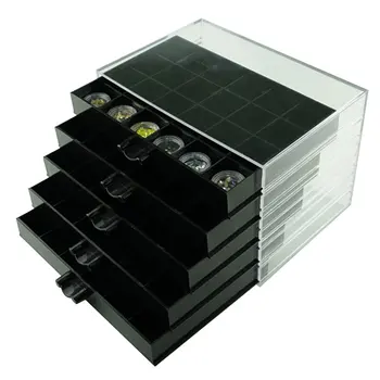 

120 Grid Nail Polish Storage Case Nail Art Tools Compartment Transparent Medicine Box Jewellery Packing Plastic Removable Box