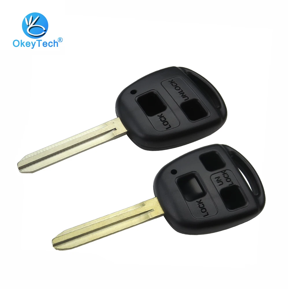 OkeyTech 2/3 чехол для автомобильного ключа с пуговицами сменный накладка Заготовка
