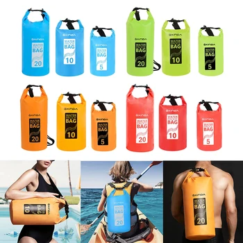 

Waterproof Dry Bag Sack Backpack Storage Floating Pouch Heavey-Duty PVC Dry Bag Sack for Canoe Floating Boating Kayaking Camping