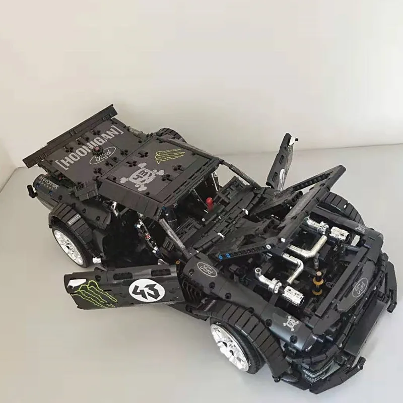 Новинка 1965 Ford Mustang Hoonicorn гоночный автомобиль fit Technic MOC-22970 FIT 20102 строительные блоки кирпичи детские игрушки подарок