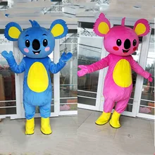 Disfraz mascota Koala trajes Cosplay fiesta juego trajes publicidad promoción carnaval Halloween Navidad Pascua Fursuit(China)