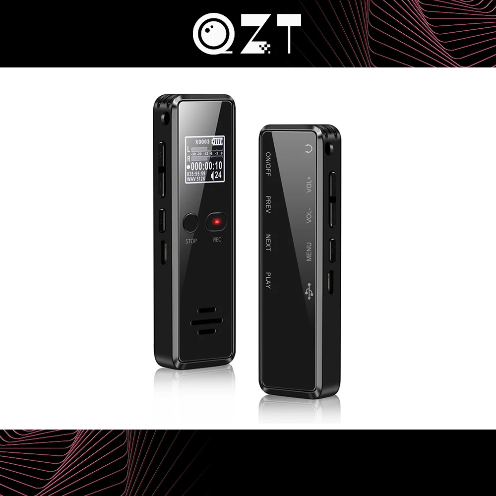 Мини диктофон QZT ручка mp3 плеер цифровой аудио рекордер устройство записи на