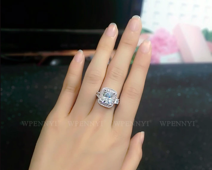 红苹果长方银戒指 2