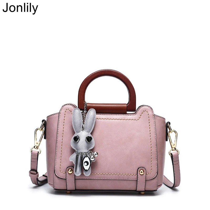 Jonlily Women PU Leather Shoulderbag Female Fashion Small Messenger Crossbody Bag Teens Elegant Handbag Totes Purse-KG329