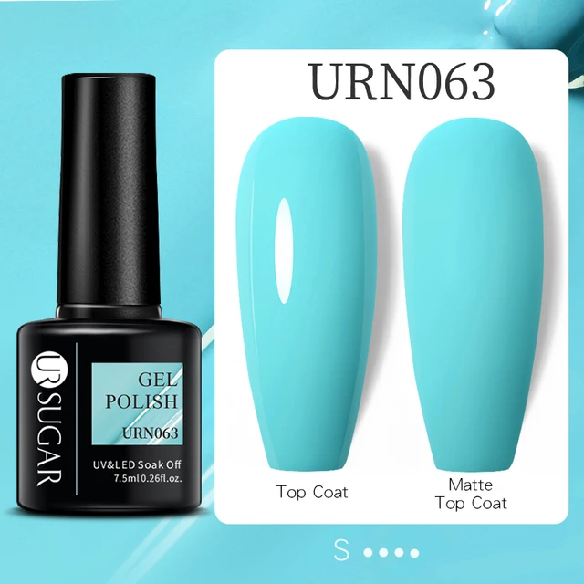 UR SUGAR 7.5ml Luminous Thermal Gel Nail Polish 2 In 1 Color Changing Glow in Dark Soak Off Manicuring UV Gel Nail Art Varnish URN063