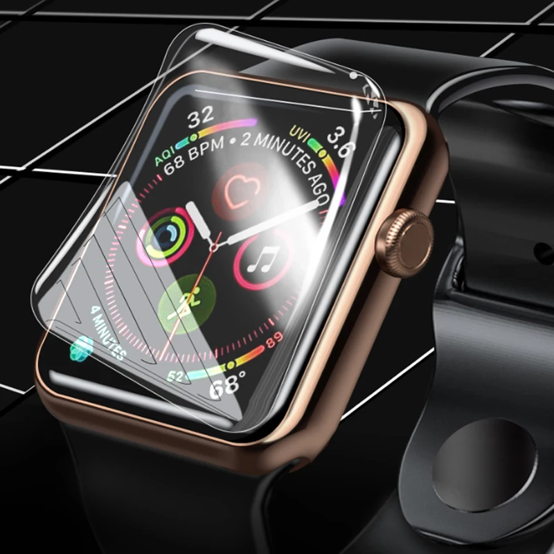 

Protective Film for Apple watch 44mm 40mm 4 5 3 2 Full Coverage Not Tempered Glass for iwatch 42mm 38mm Apple watch accessories