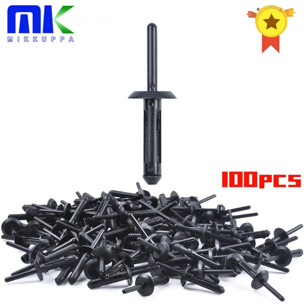MIKKUPPA 100 шт. пластиковый зажим с заклепками для Jeep Wrangler 07 15 Chrysler 300 99 10 Dodge Avenger 08 14