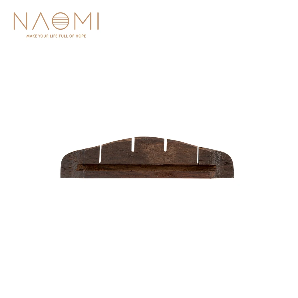 NAOMI 21 Inch 4 Strings Ukulele Bridge Slotted Rosewood Soprano Hawaii Guitar Accessories Replacement | Спорт и развлечения
