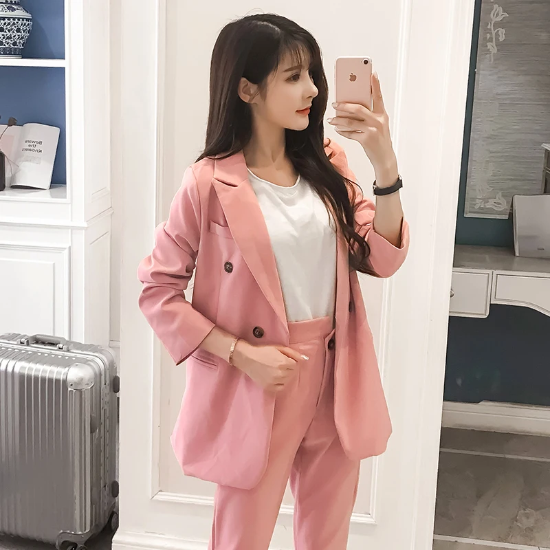 Mode pak nieuwe dames Professional dames kleine wierook wind lente en herfst toevallige kleine pak twee sets van zomer tij