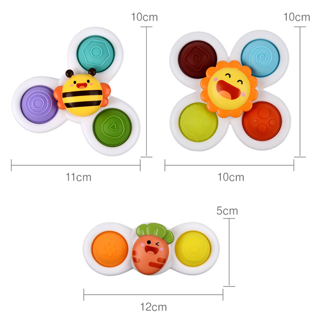 Boy Children Bathing Sucker Spinner Suction Cup Animal Swimming Toy  Baby Bath Toys For Kids Funny Child Rattles Teether