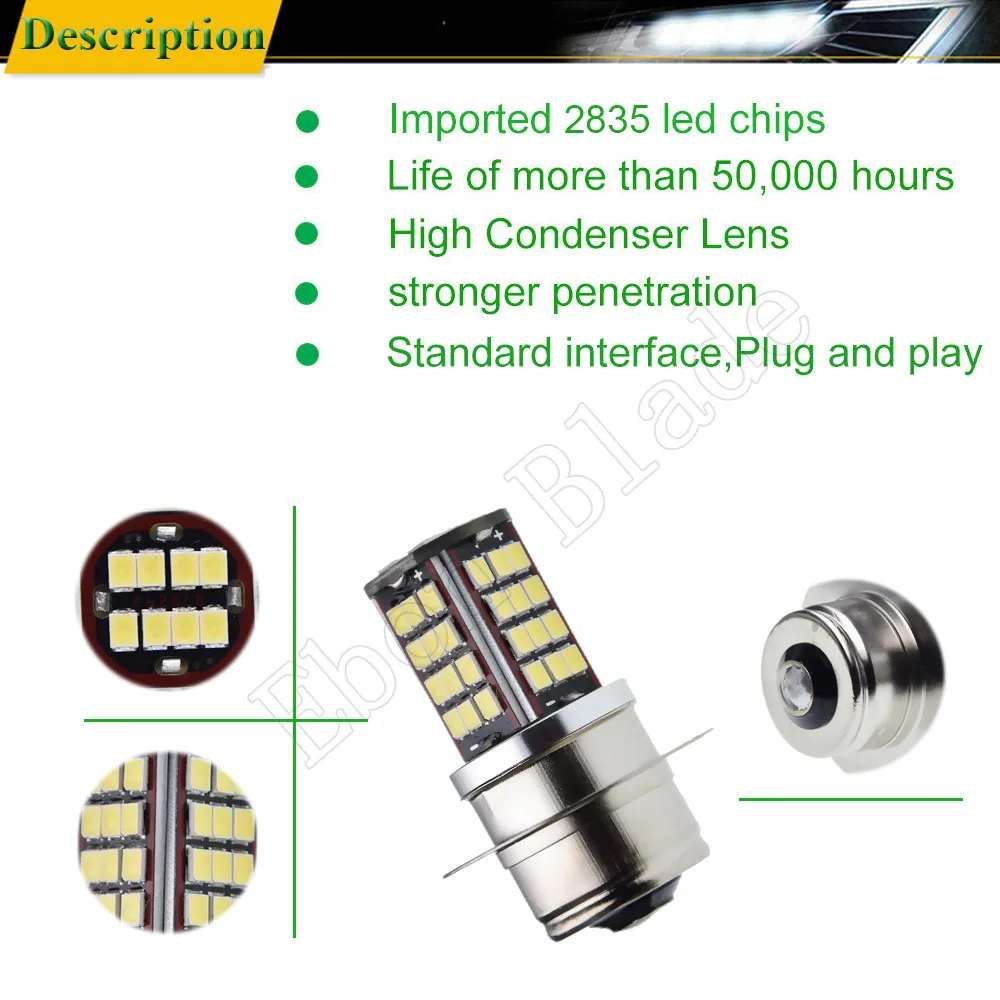 2 x P36S BPF P323 Lucas LLB323 2835 56SMD автоматический светодиодный противотуманный светильник, точечный светильник, белая лампа 6000K 6V 12V 24V 30V DC для стайлинга автомобилей