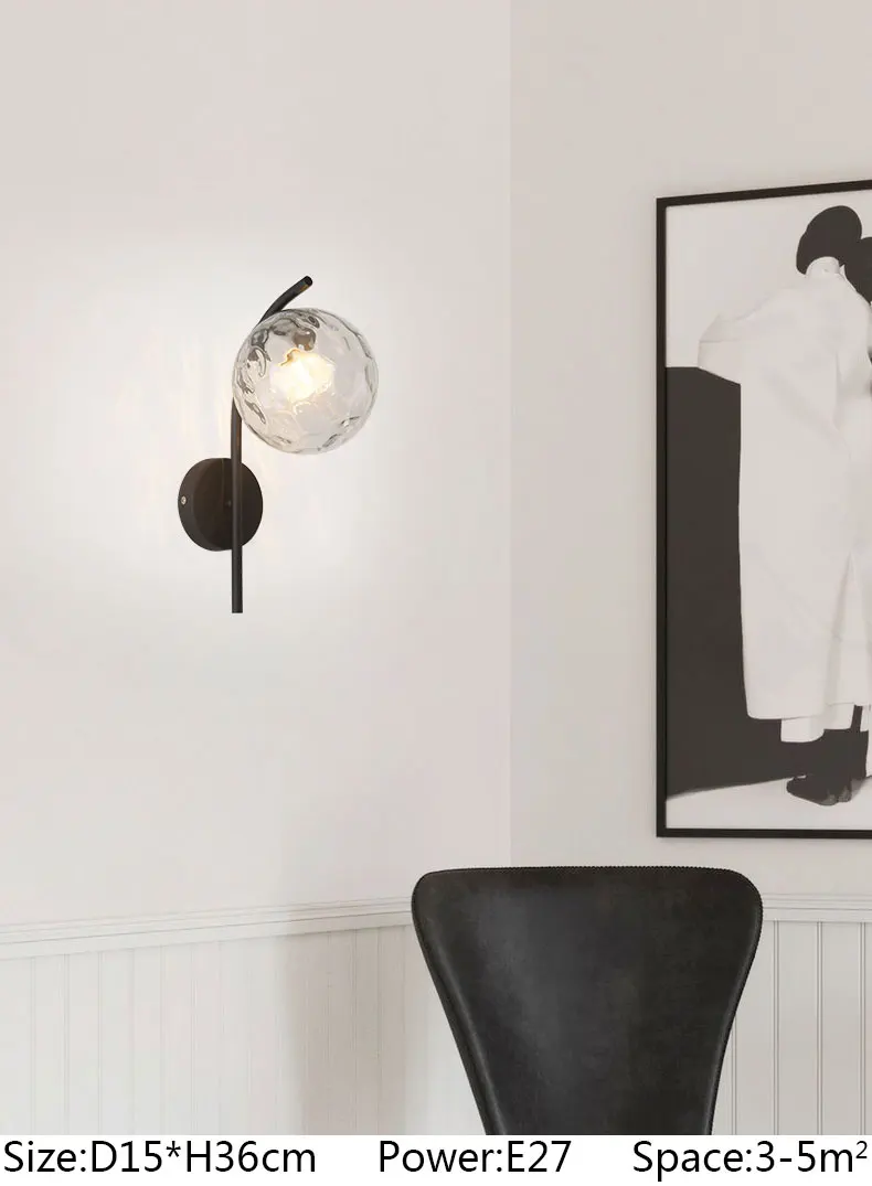 Lâmpada de Parede Sala de Estar Sala de Jantar Luz de Parede para o Quarto Moderna Lâmpadas Arandela Cozinha Parede Iluminação 110v 220v Led E27 7 Luminárias de parede