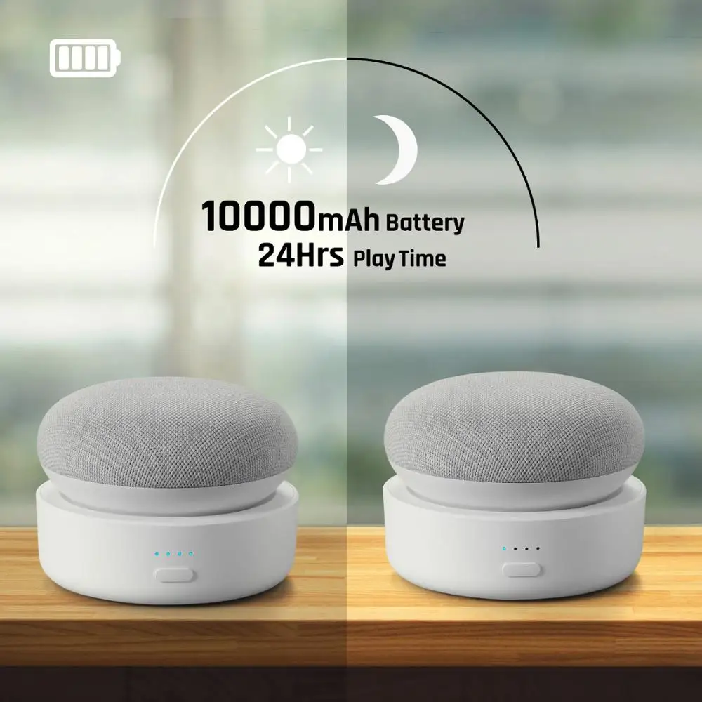 GGMM N2 Крепление батареи для Google Nest Mini 2nd Gen переносная док станция запасная батарея