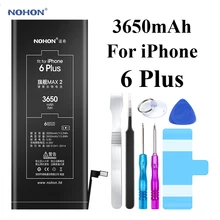 Nohon аккумулятор для iPhone 6 Plus 3350-3650 мАч емкость литий-полимерные Встроенные батареи+ инструменты для Apple iPhone 6 Plus 6 Plus батарея